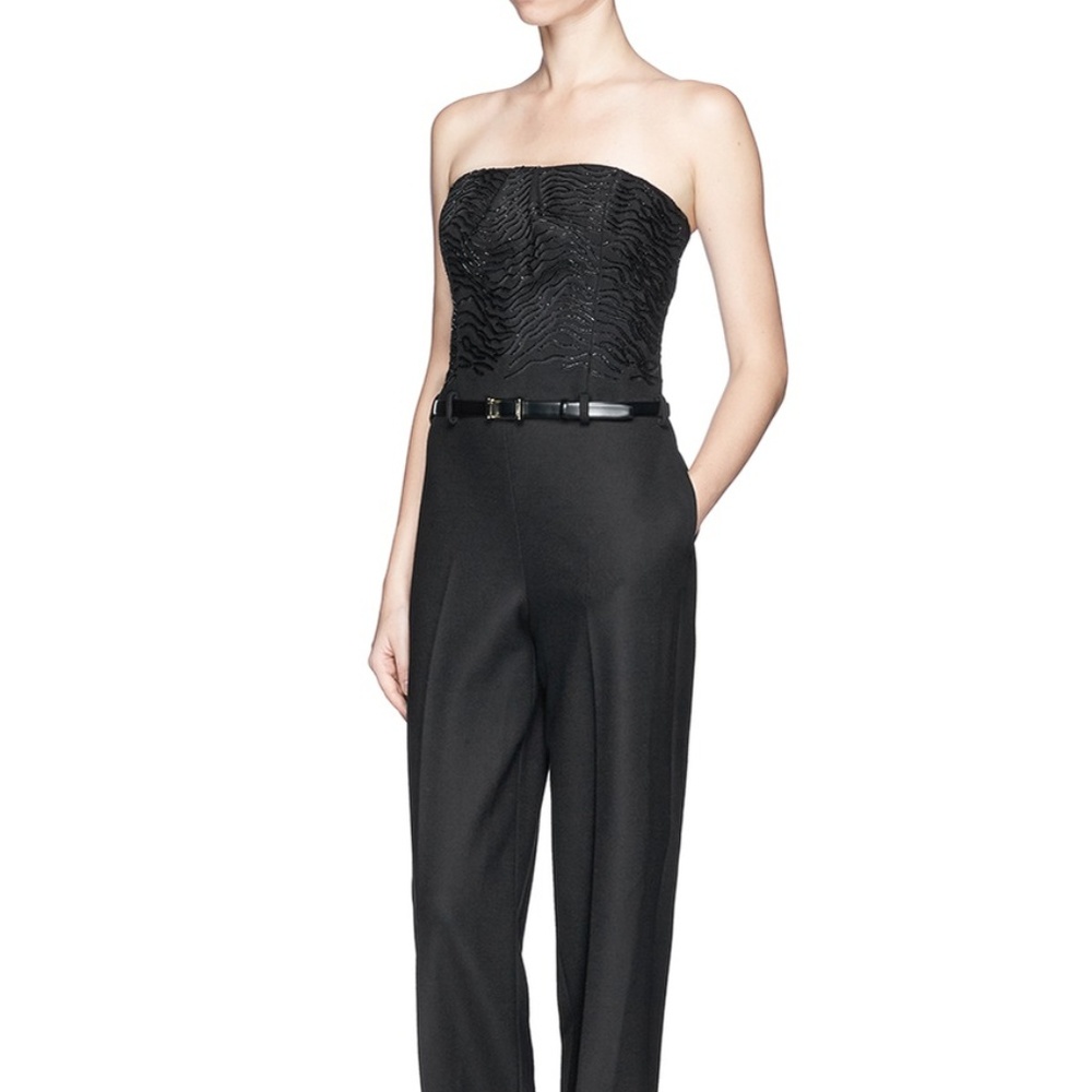 Jason Wu Black Strapless Size 2 Jumpsuit